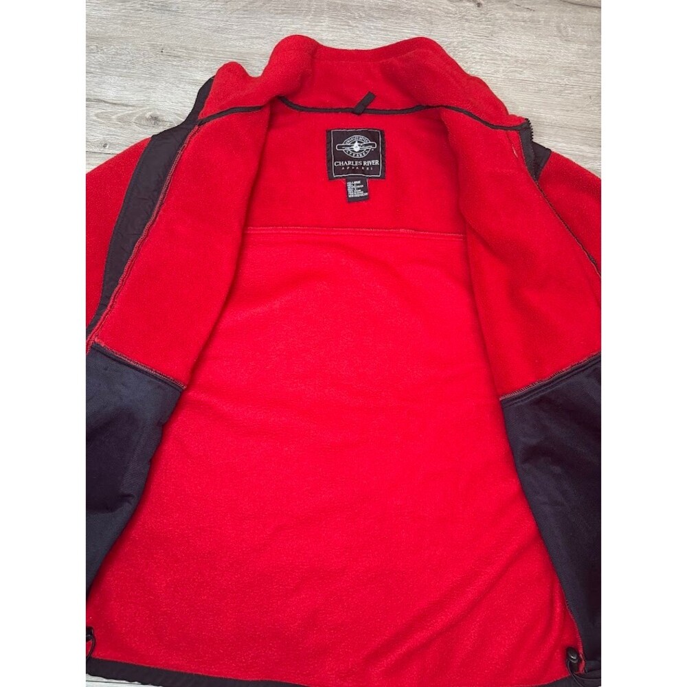 Cornell Fleece Jacket Red Black Full Zip Ivy League Men’s Large - Picture 6 of 6